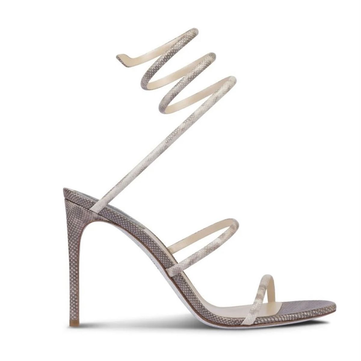 Rene Caovilla De Piel Gris Cleo Sandalias