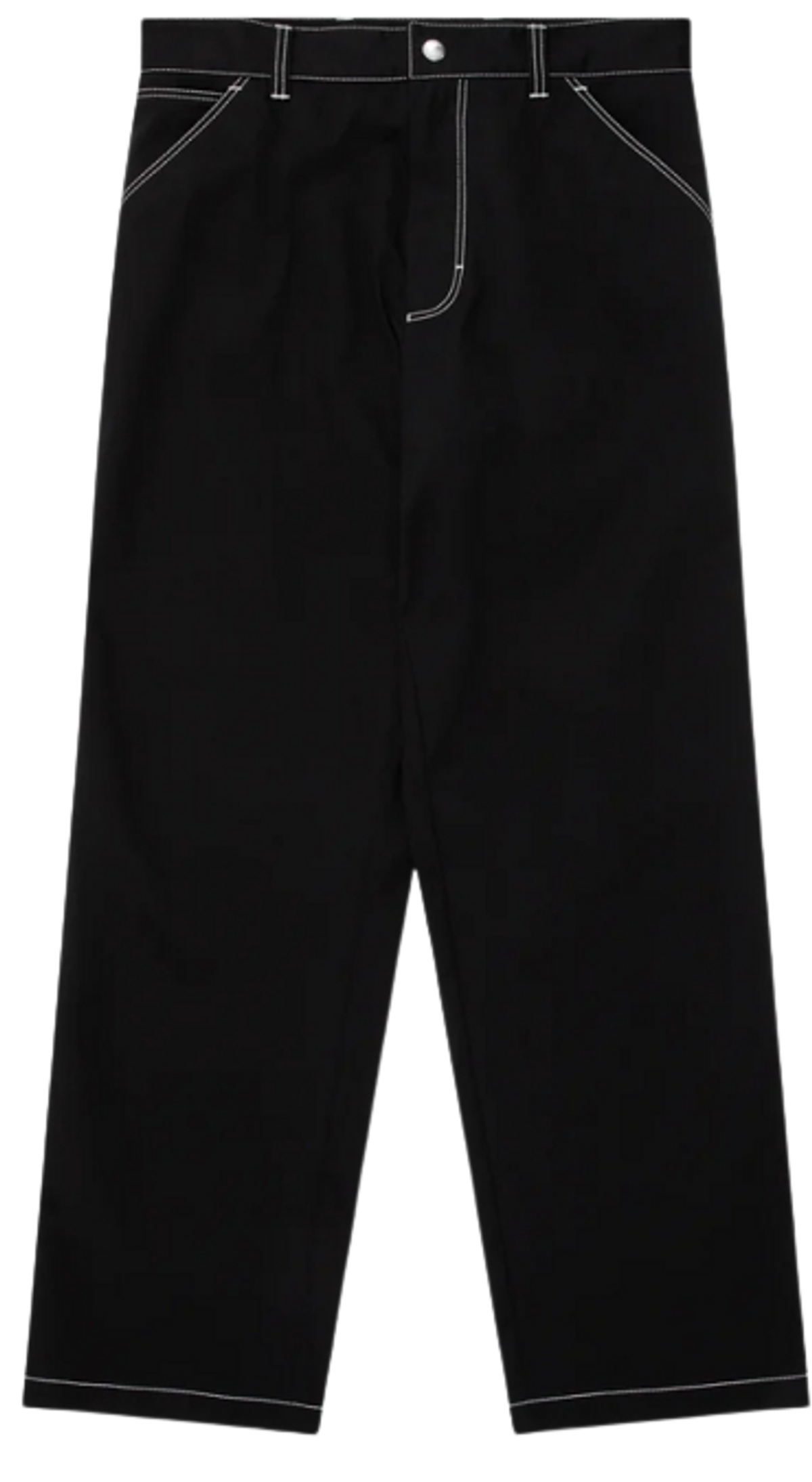 Prada Constract Stitch Black Trousers