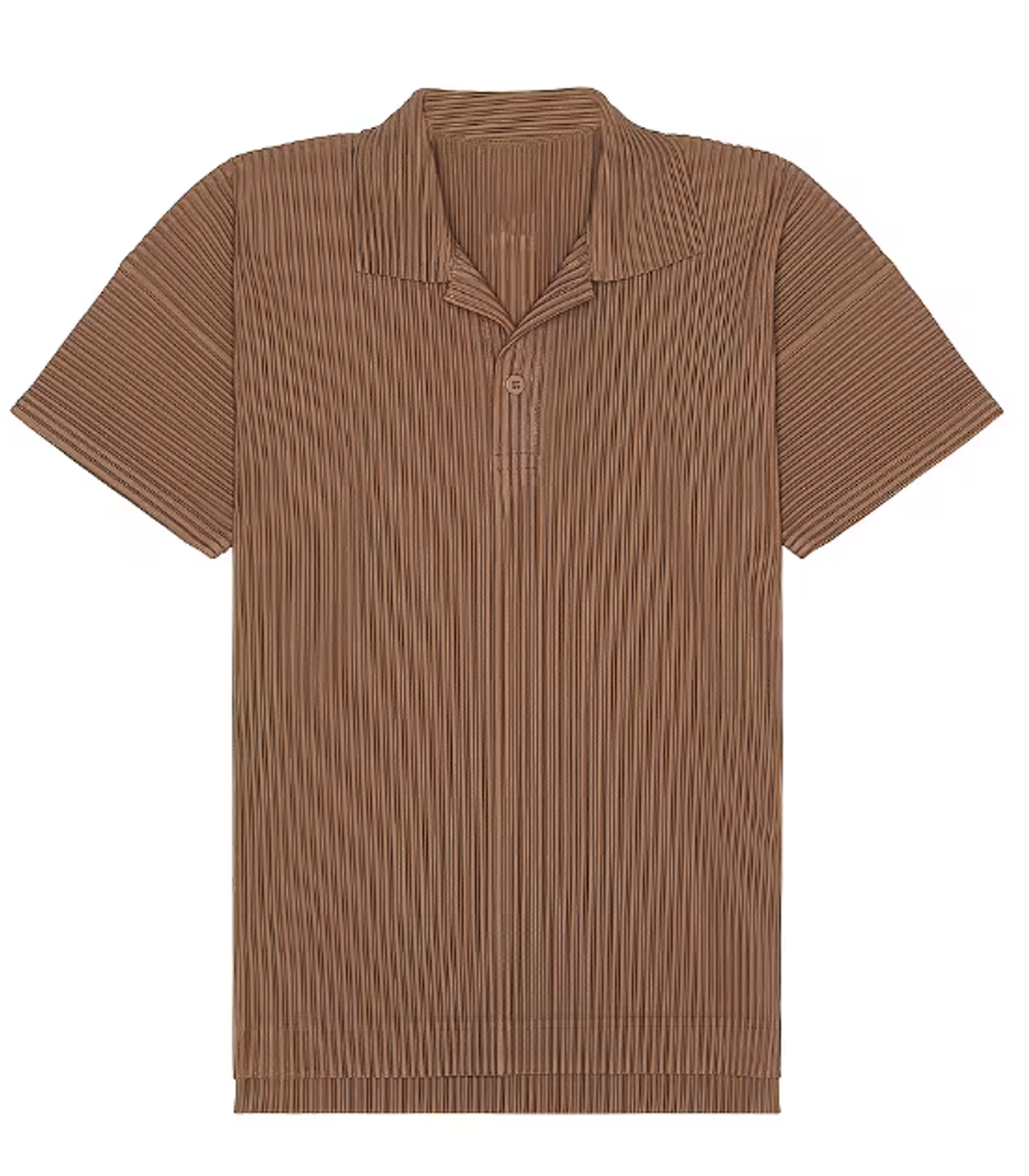 Issey Miyake Cinnamon Beige Polo Shirt