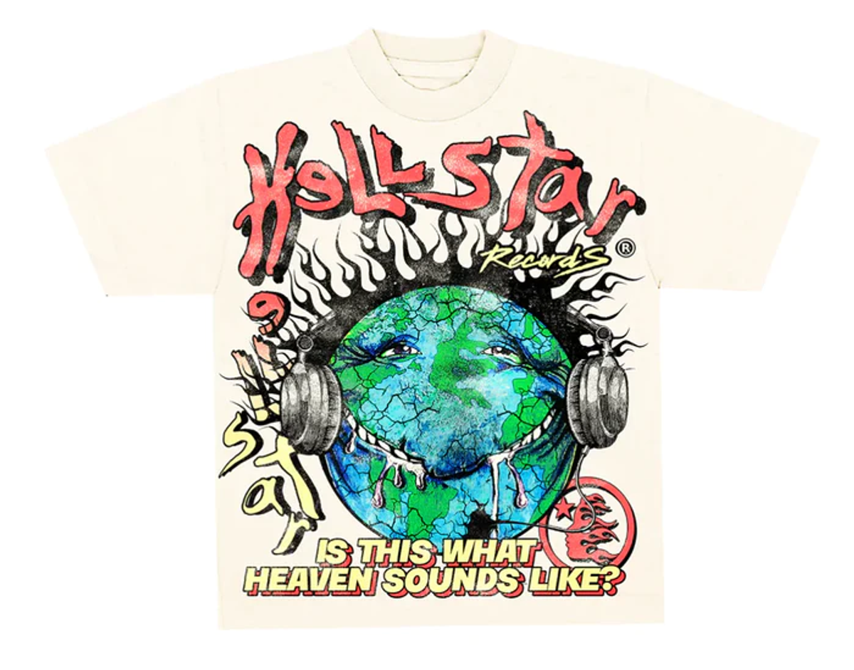 Hellstar Cream Heaven On Earth T-Shirt