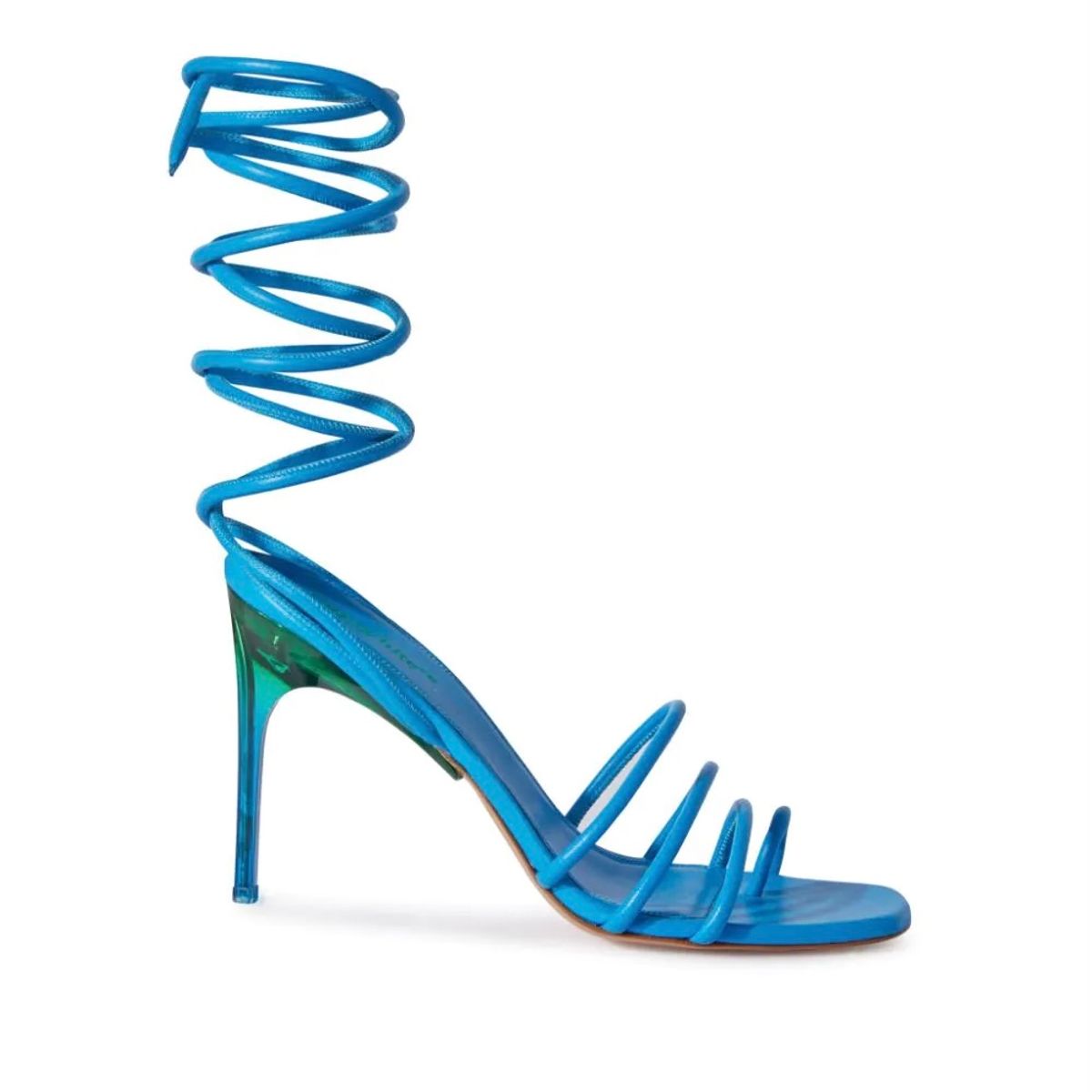 Off-White Plexi Laceup Nappa Highsandal