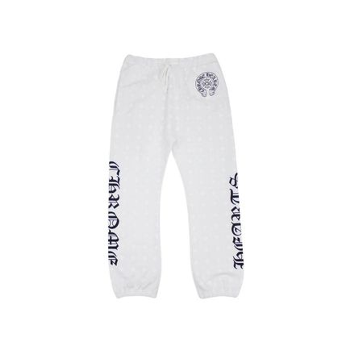Chrome Hearts White Cotton Logo Sweatpants