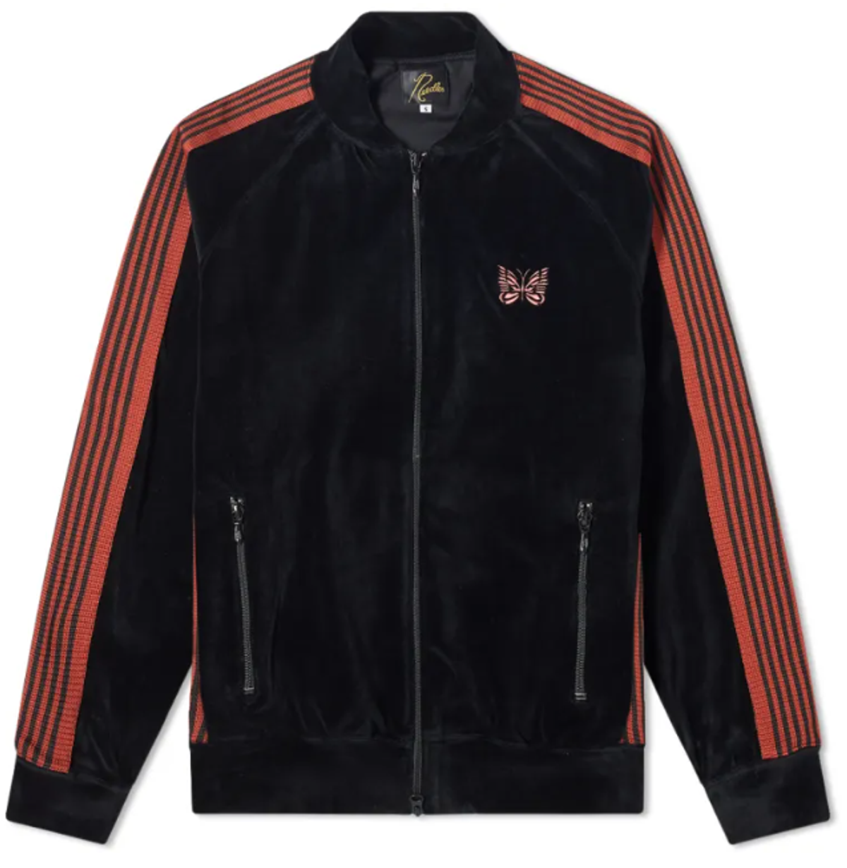 Needles Logo-Embroidered Webbing-Еrimmed Track Jacket