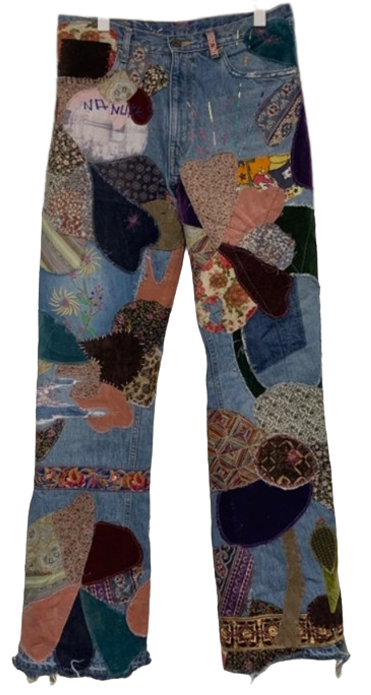 Kapital Flare Stare Hippie Patchwork Jeans