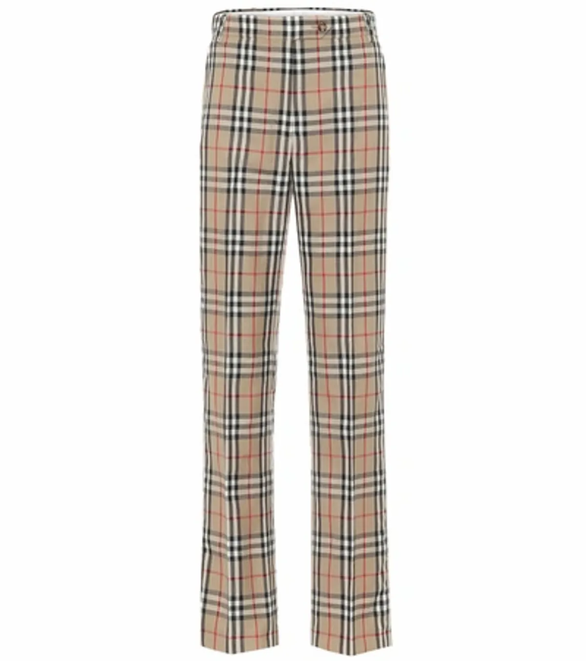 Burberry Beige Wool Fleur Trousers In Brown