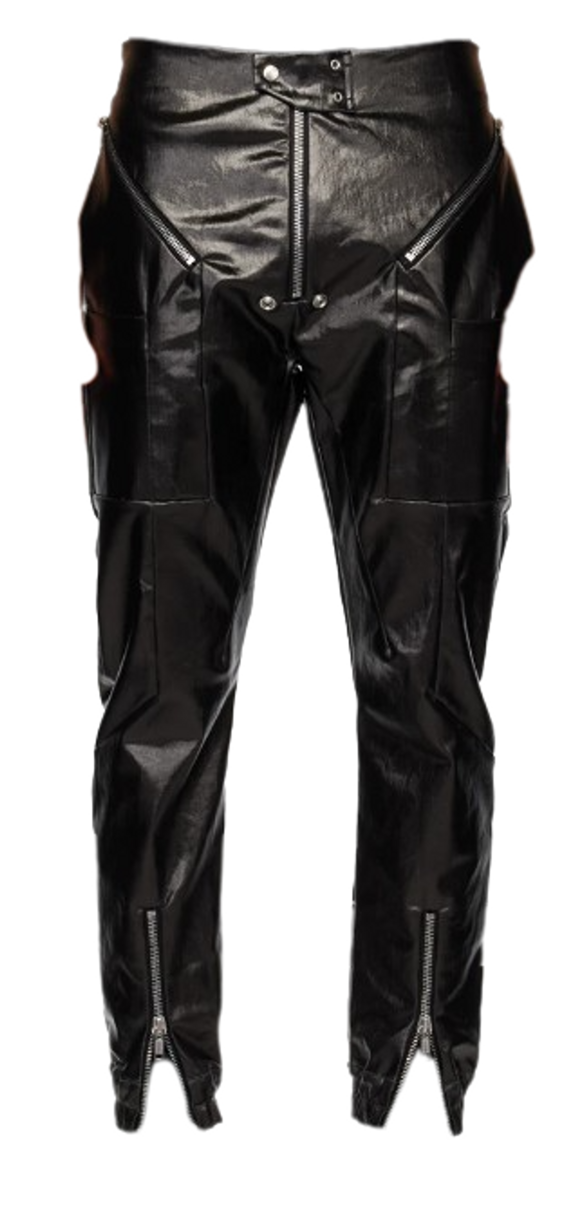 Rick Owens Black Easy Strobe Denim Cargo Pants