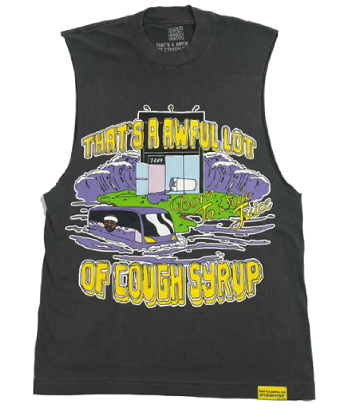 Cough Syrup Sleeveless Born To Sale T-Shirt