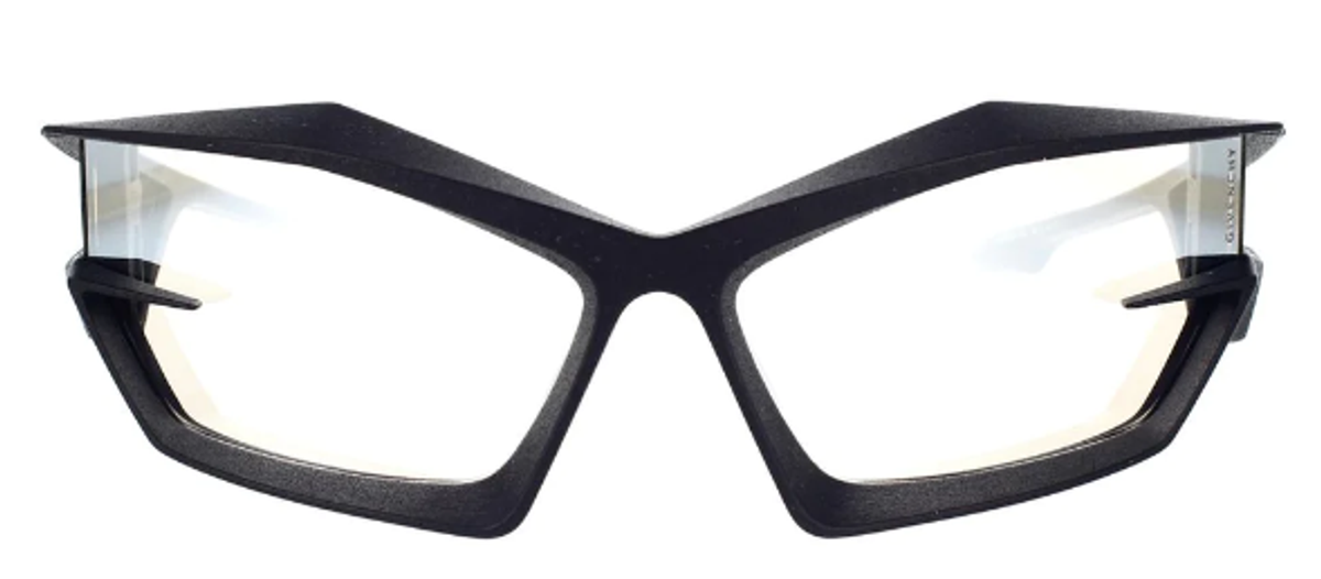 Givenchy Black Geometric Acetate Sunglasses