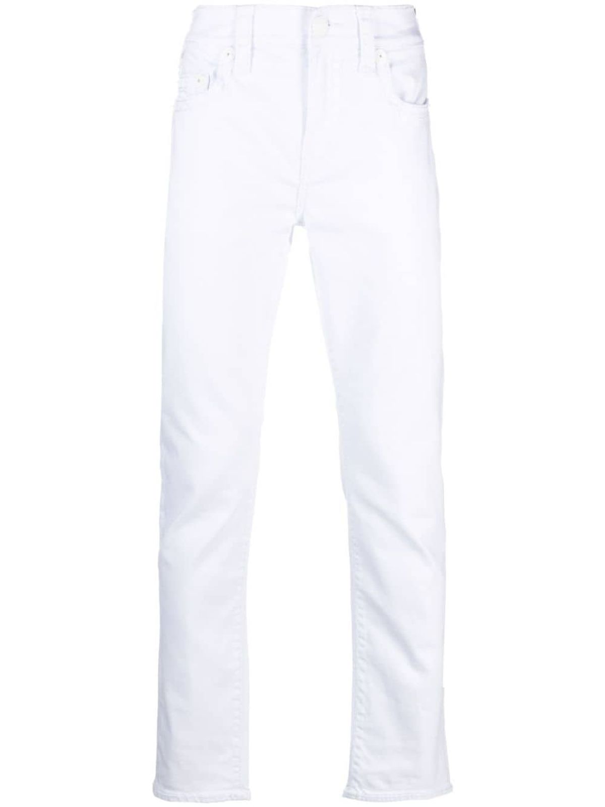 True Religion Logo-patch Denim Jeans In White