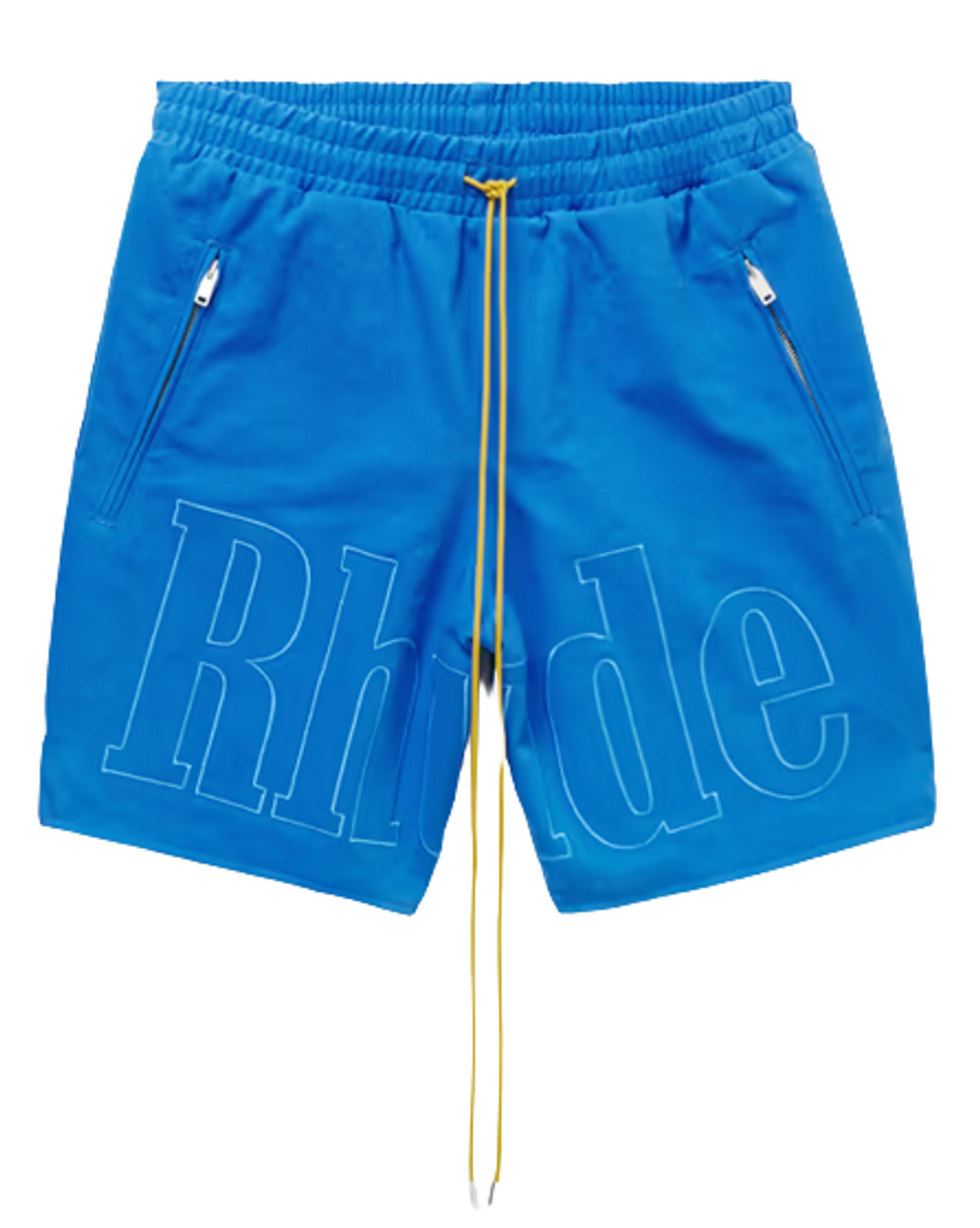 Rhude Blue Straight-Leg Cotton-Twill Shorts