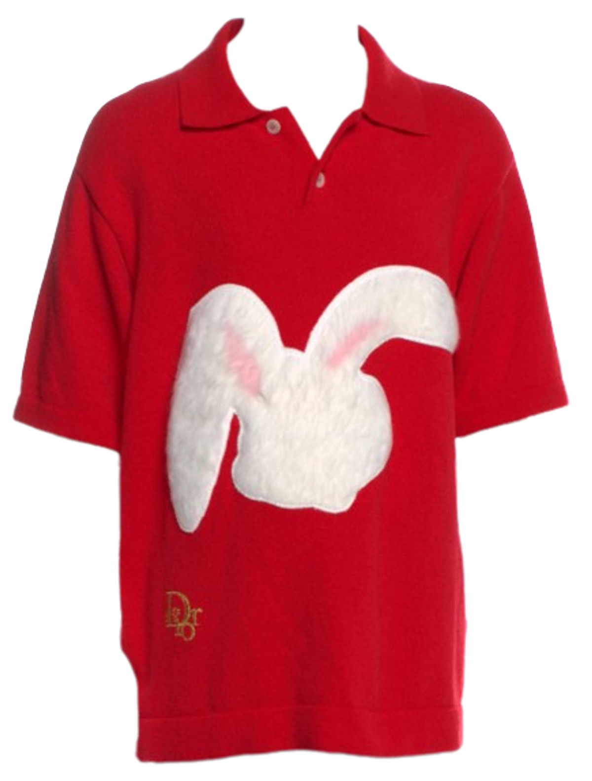 Dior × ERL Year Of The Rabbit Graphic Print Polo Shirt