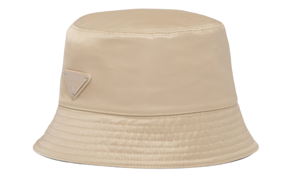 Prada Re-Nylon Desert Beige Bucket Hat