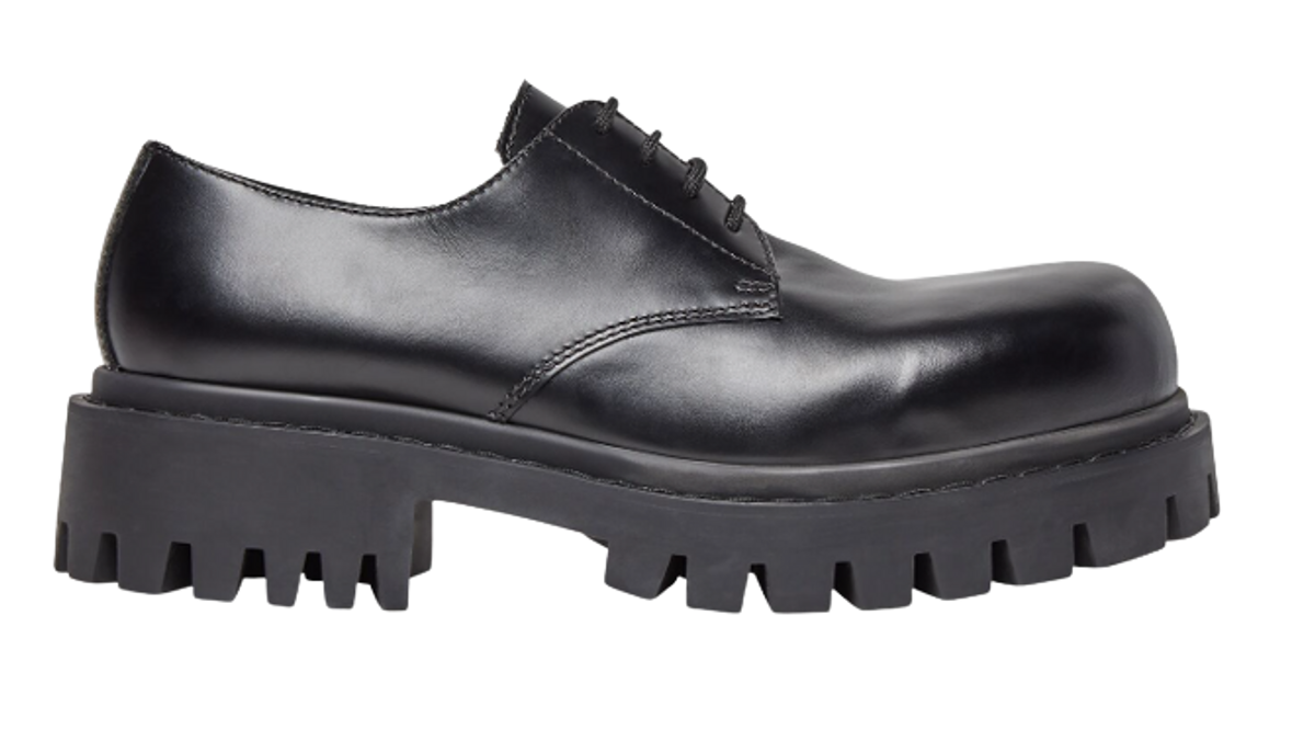 Balenciaga Sergent 20mm Derby Black Boots