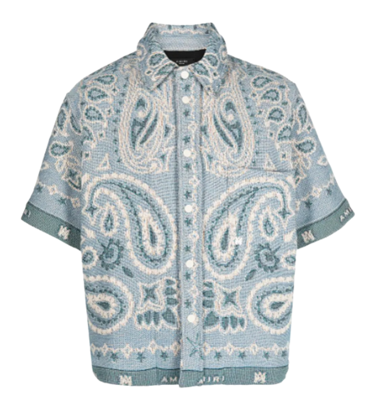 Amiri Logo Bandana Tapestry Short Sleeve Shirt