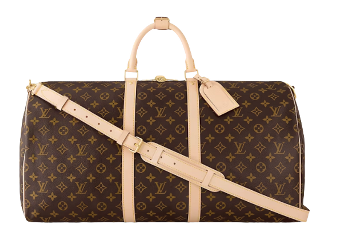 Louis Vuitton Monogram Canvas Keepall Bandoulière 55 Bag