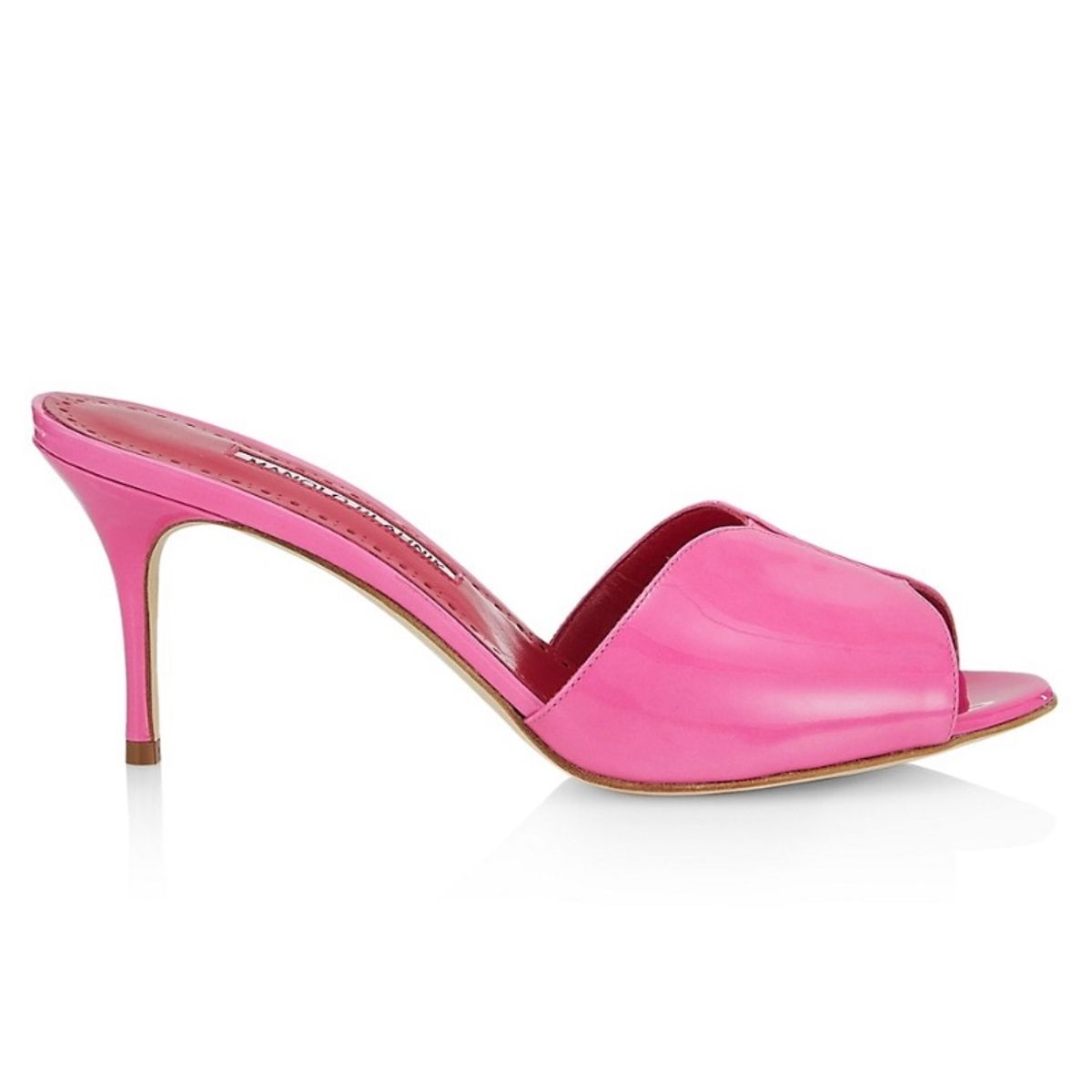 Manolo Blahnik Houramu Patent Leather Mules