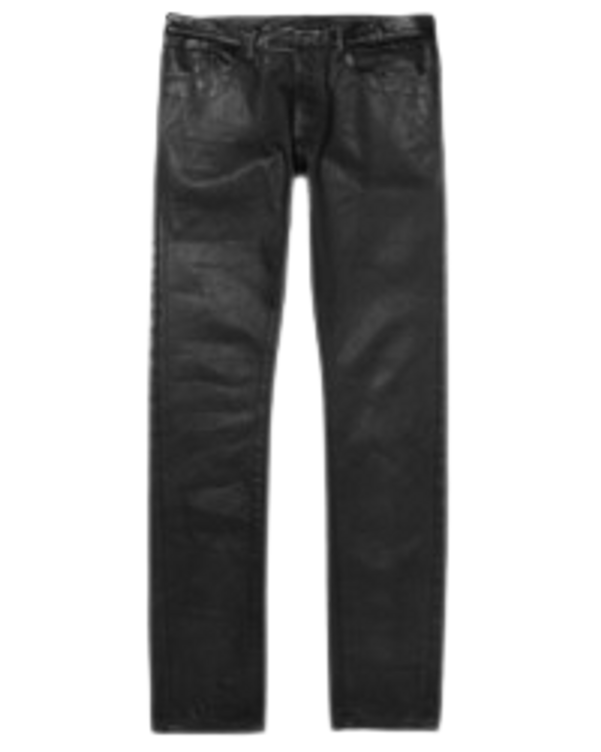 Balenciaga Slim-Fit Coated-Denim Jeans