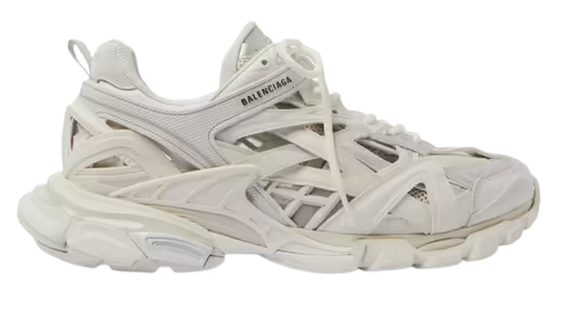 Balenciaga White Track.2 Open Mesh Running Sneakers