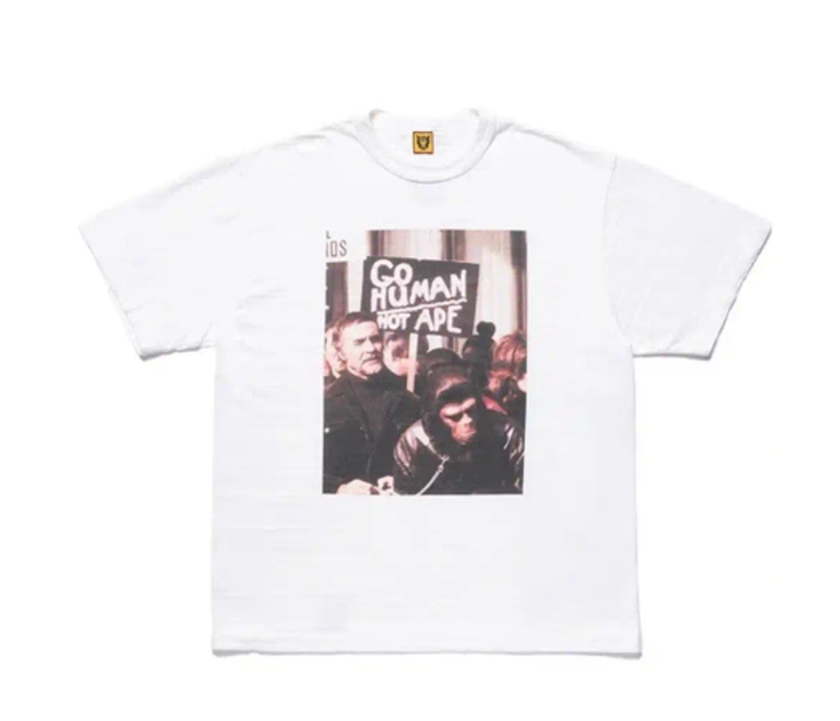 HUMAN MADE Tシャツ GO HUMAN NOT APE 1689843949053.png