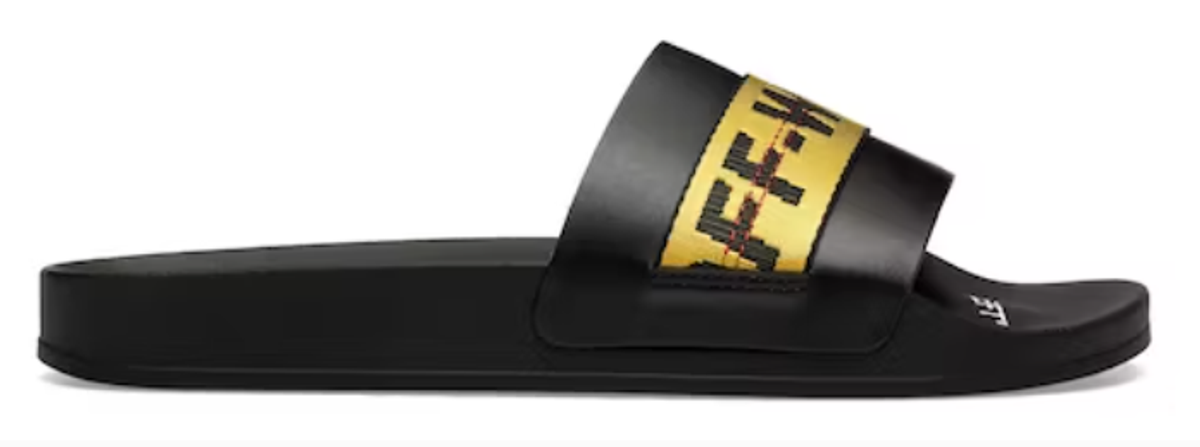 Off-White Black Industrial Belt Slides