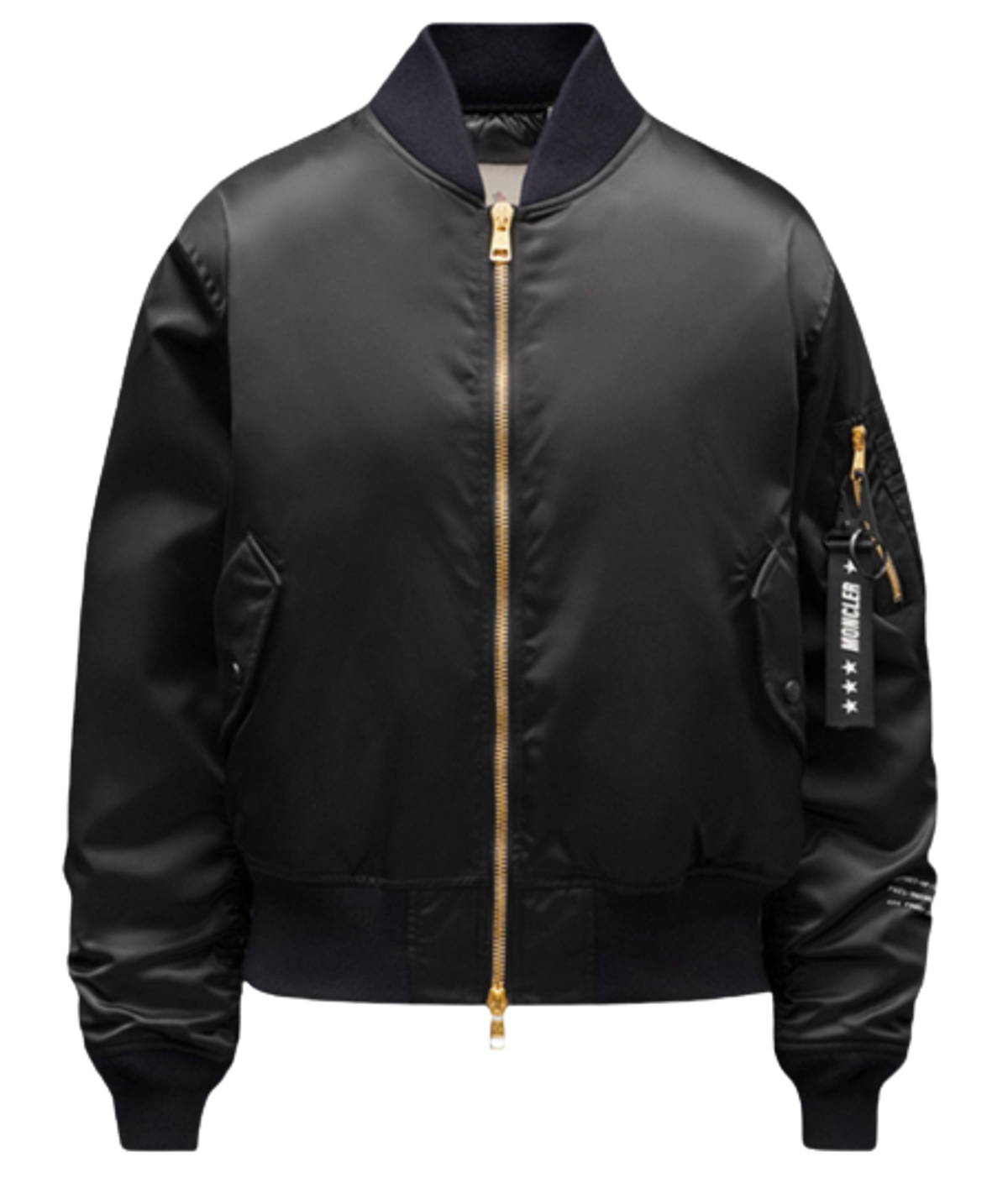 Moncler Fragment 7 Printed Black Shell Bomber Jacket