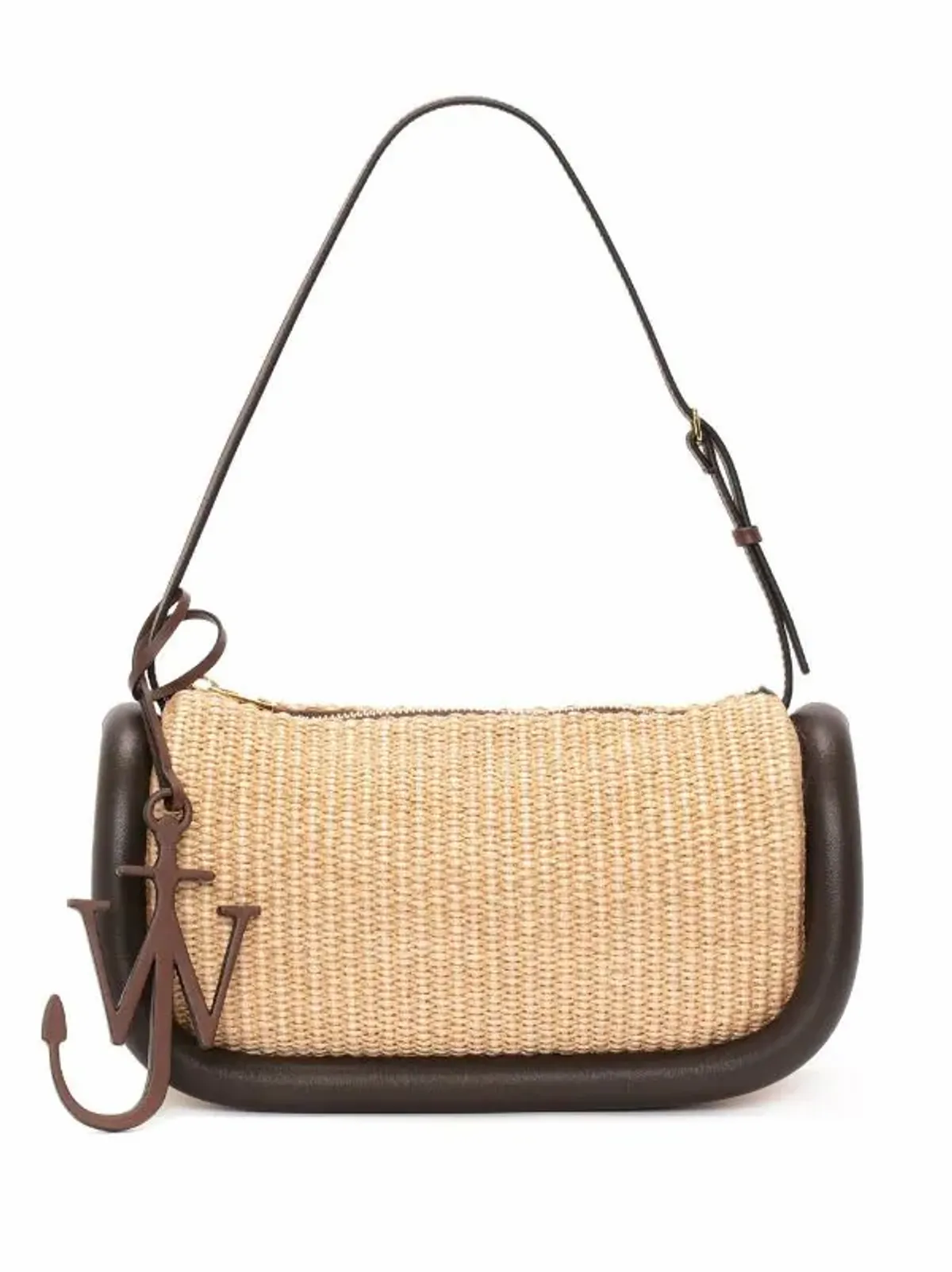 JW Anderson Beige Bumper-15 Raffia Shoulder Bag