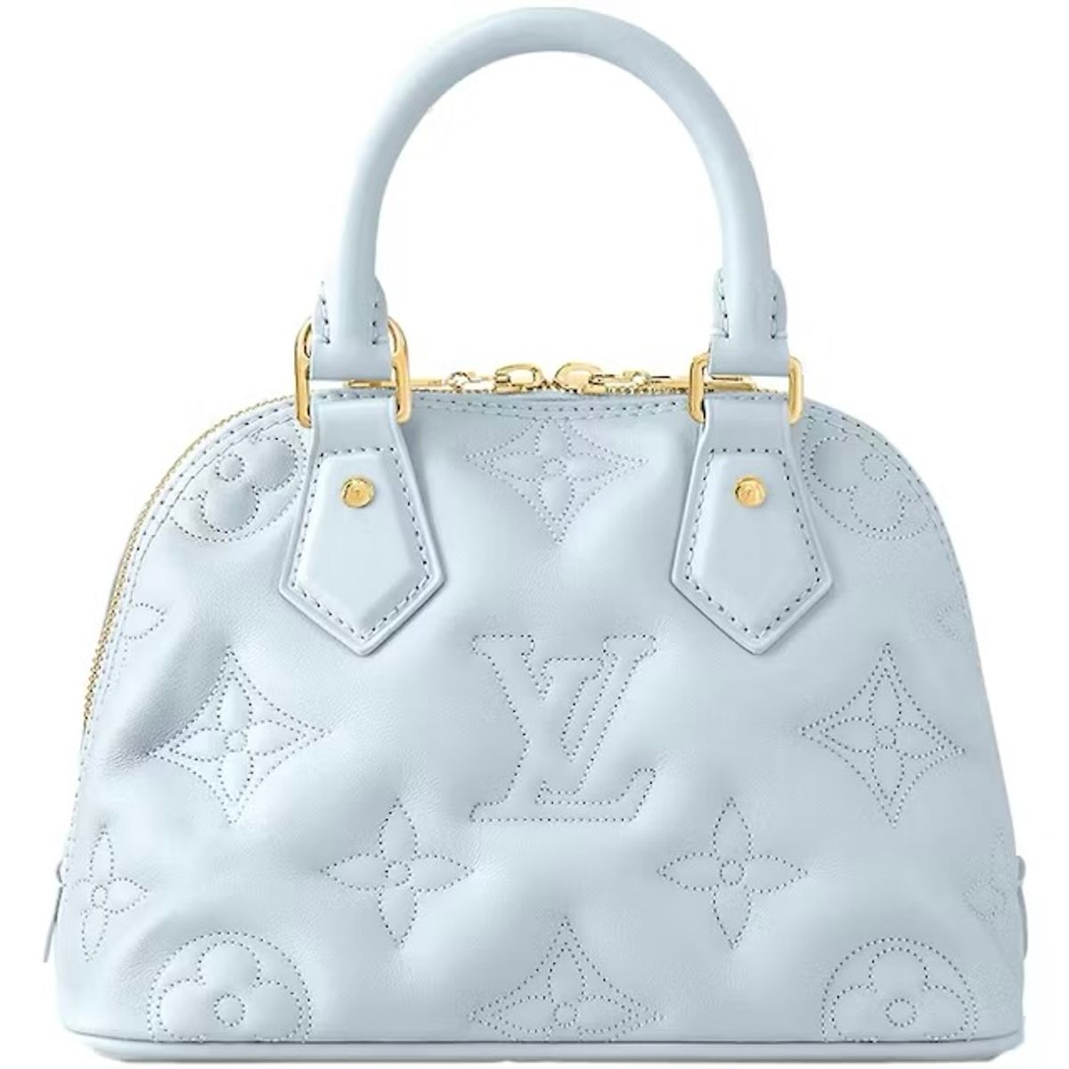Louis Vuitton Alma BB Quilted Blue Glacier Bag