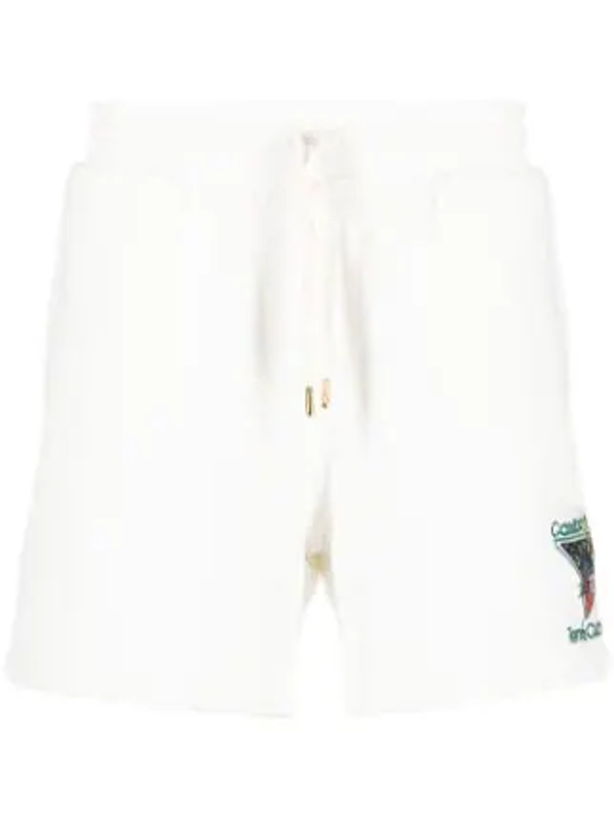 Casablanca White Tennis Club Embroidered Track Shorts
