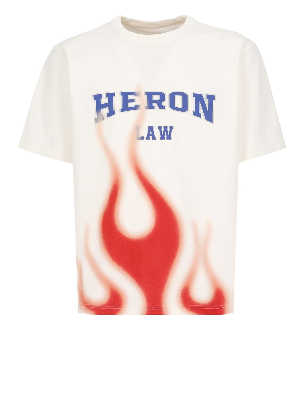 Heron Preston White Heron Law Flames T-shirt