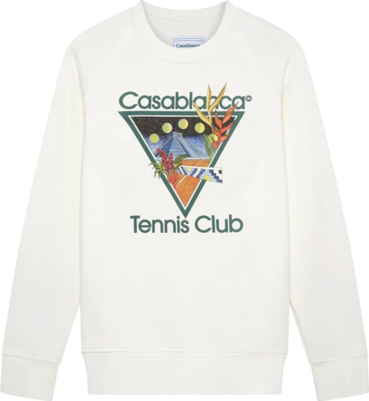 Casablanca White Tennis Club Sweatshirt