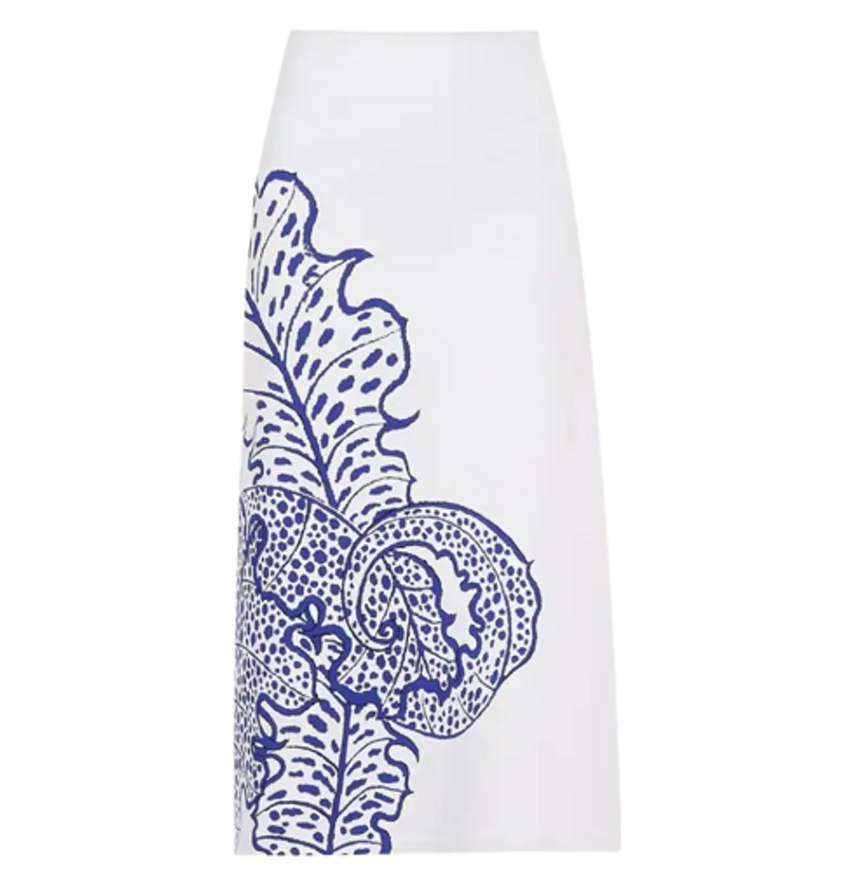 Ferragamo White Viscose Jacquard Skirt