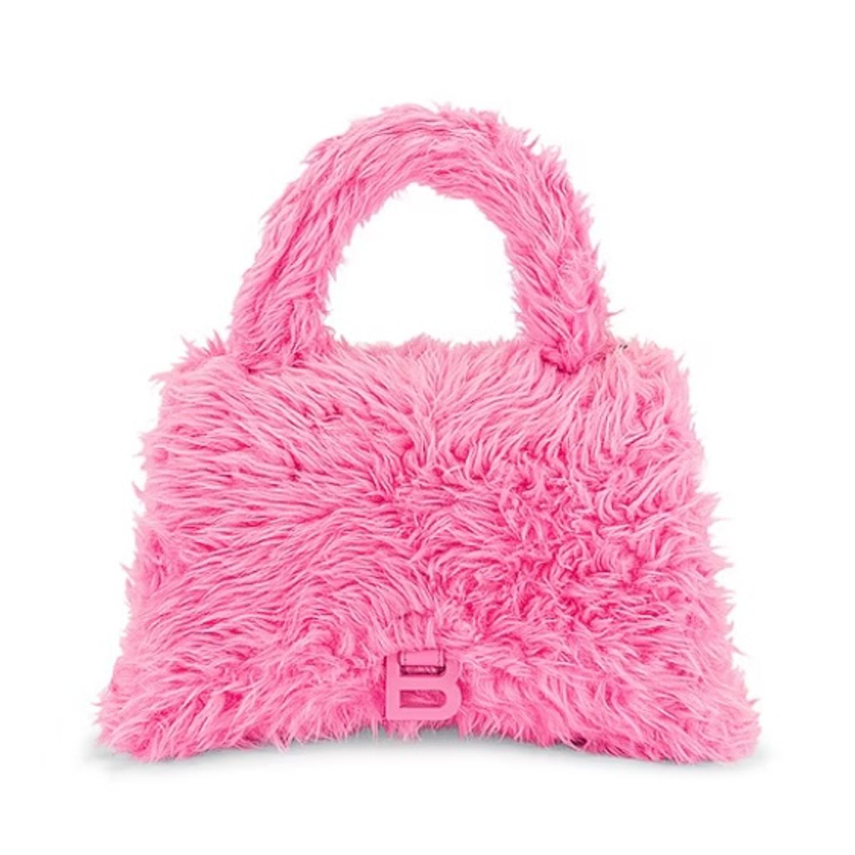 Balenciaga Fluffy Hourglass Top Handle Bag
