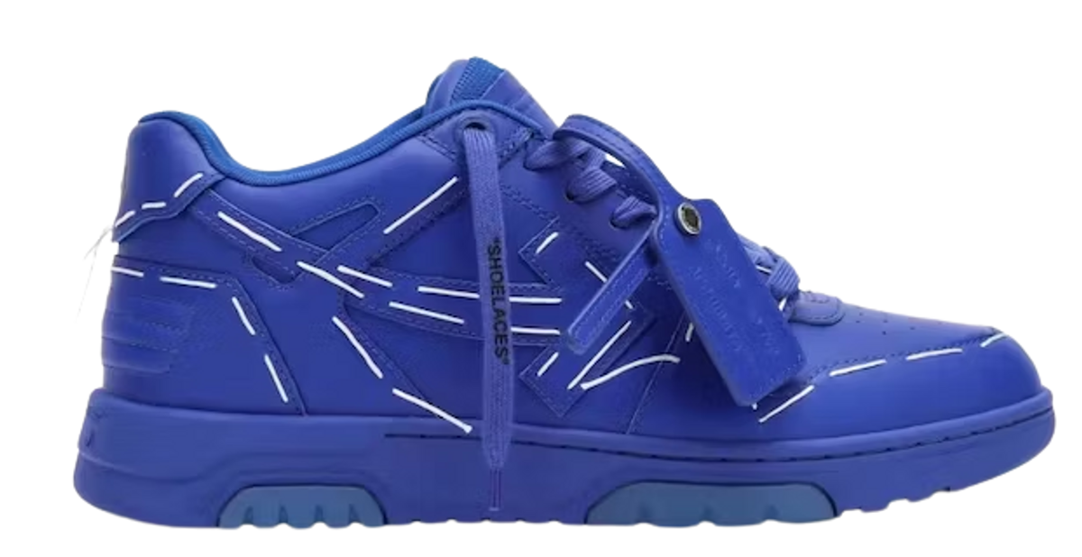 Off-White Out Of Office Sartorial Stitching Dark Blue Sneakers