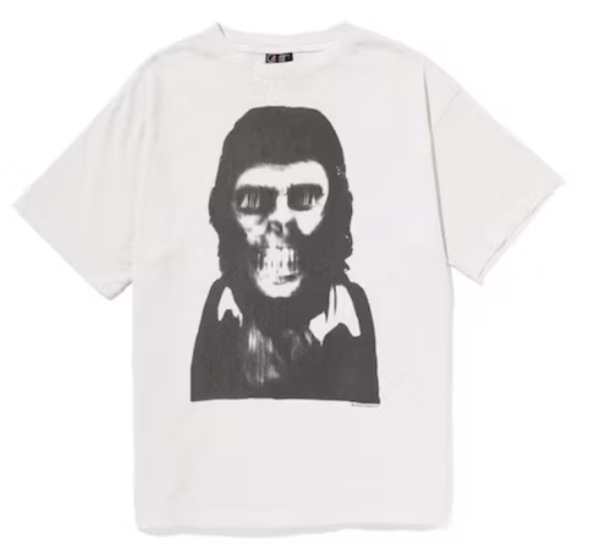 Bape × Saint Michael White Skull T-Shirt