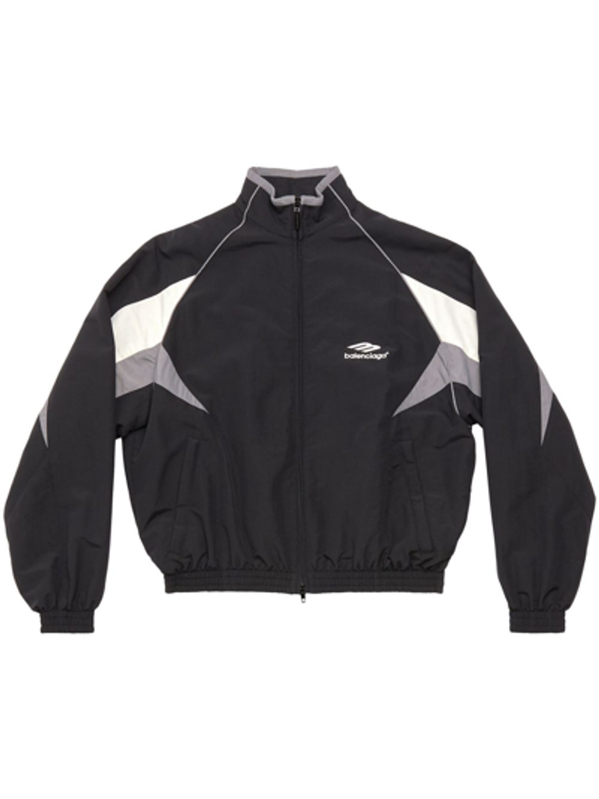 Balenciaga Black Mit Logo-Stickerei Jacket