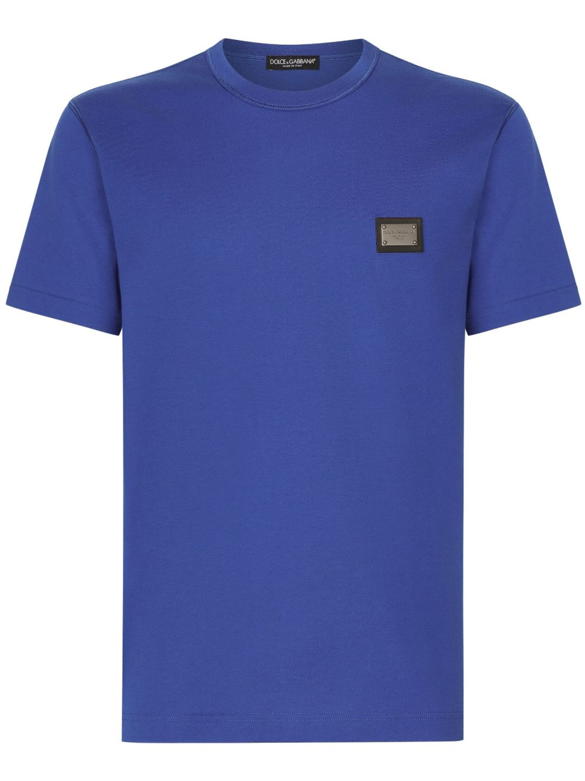 Dolce & Gabbana Blue Dg Essentials Crew-neck T-shirt