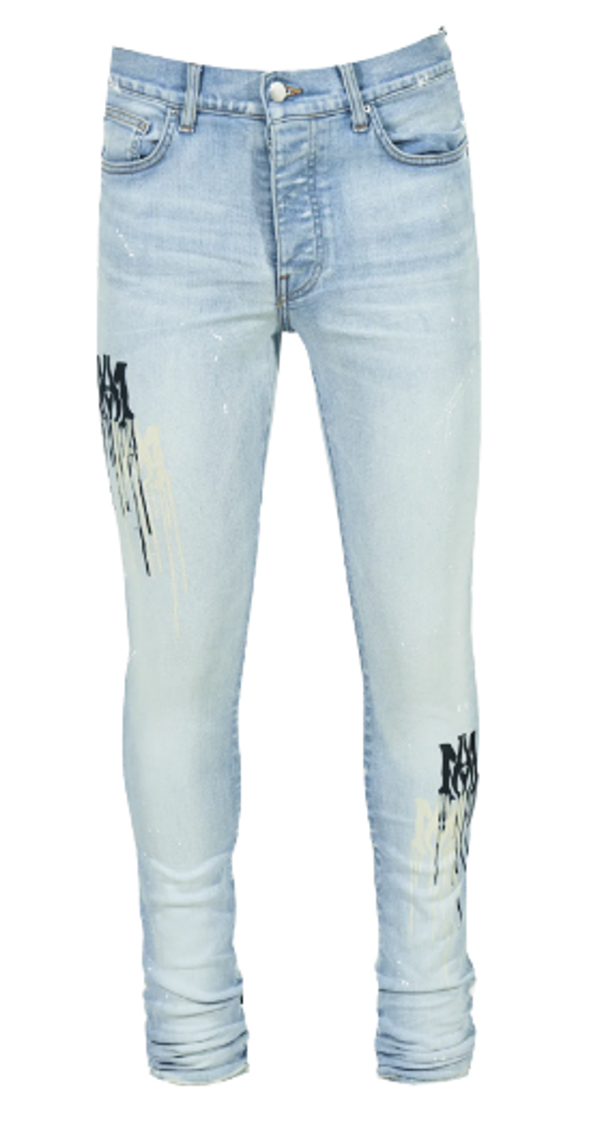 Amiri Light Indigo Super-Ыkinny Stencil Jeans