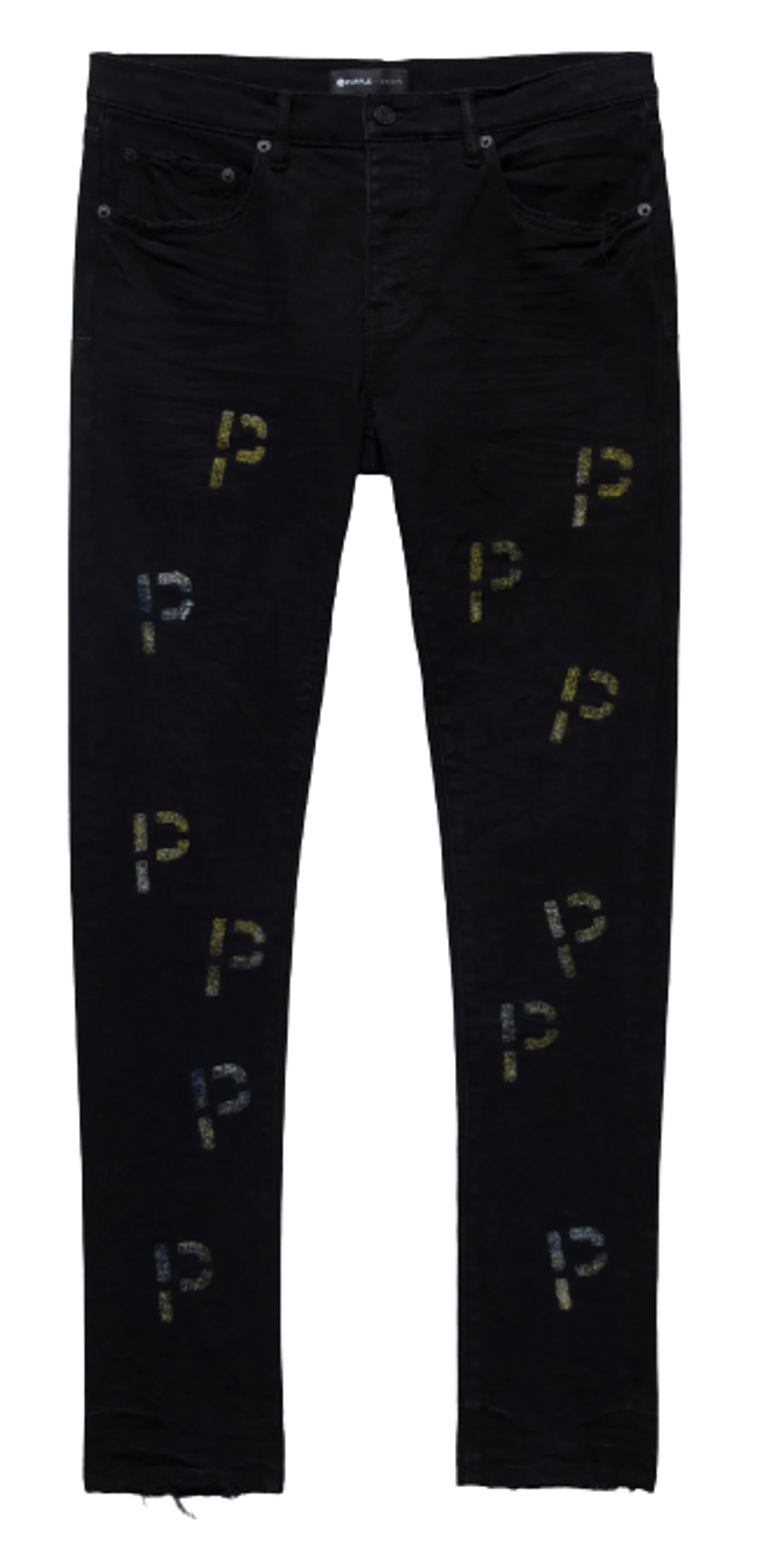 Purple Brand Black Indigo P001 Low Rise Skinny Jeans