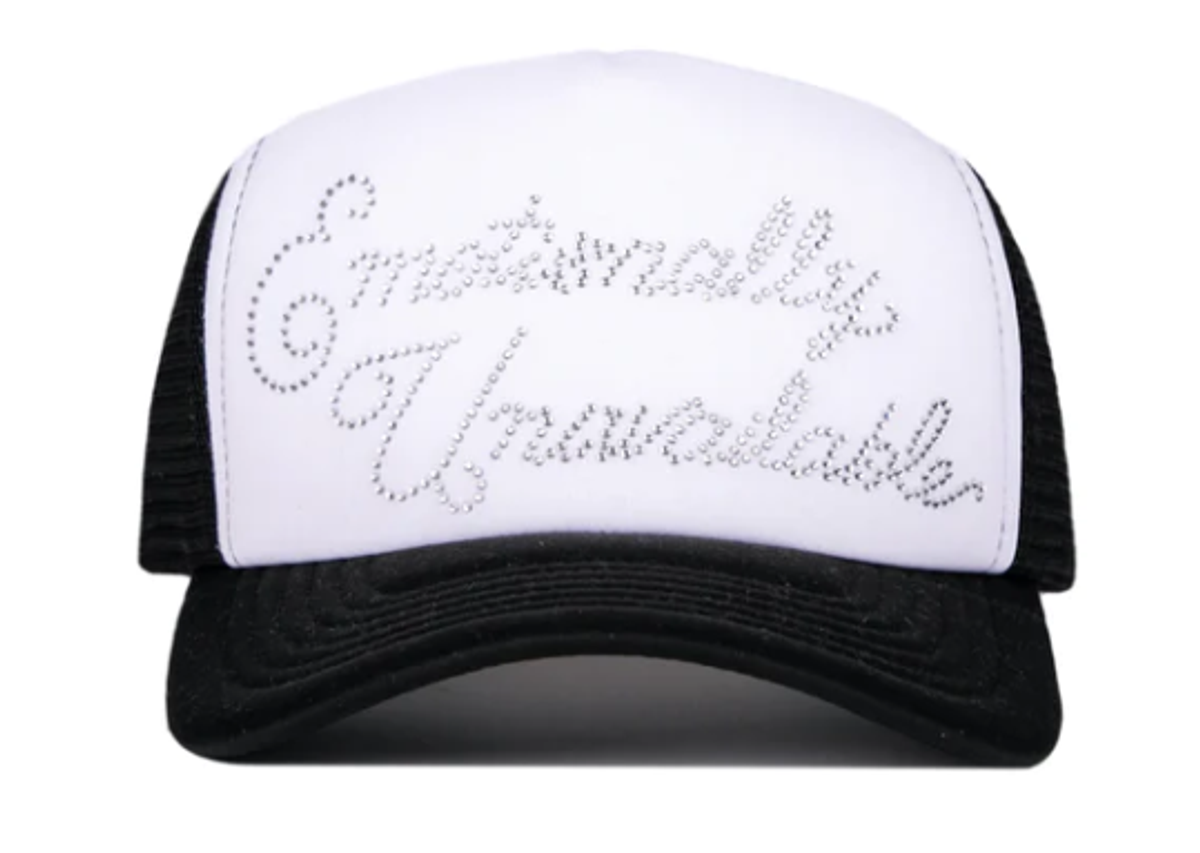 Emotionally Unavailable Rhinestone Trucker Cap