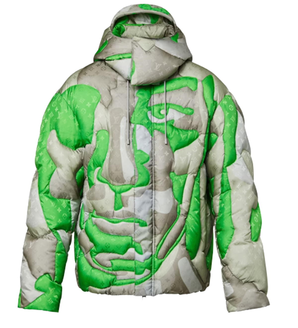 Louis Vuitton Patchworked Portrait Puffer Blouson Jacket