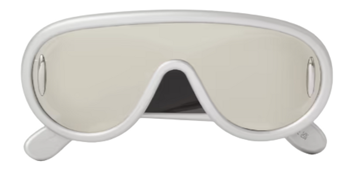 Loewe Silver Mirrored Nylon Mask Sunglasses