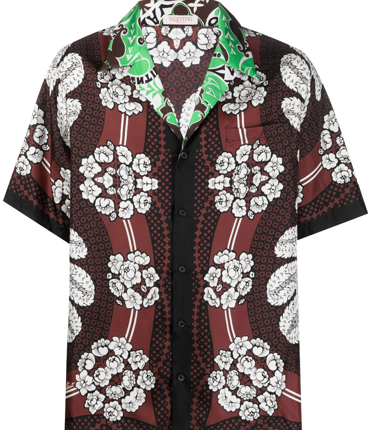 Valentino Bandana Floral-print Silk Shirt