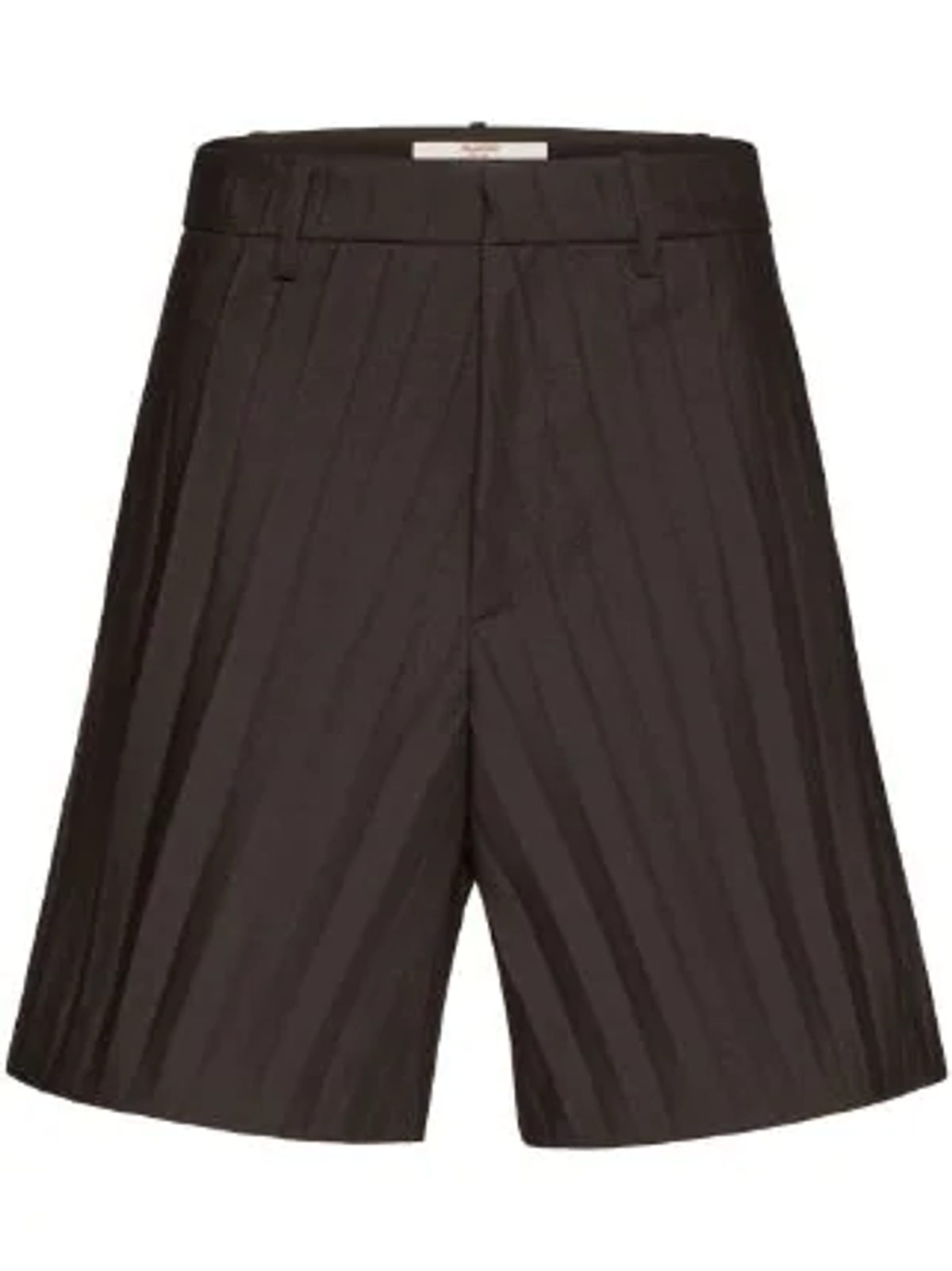 Valentino Ebony Pleated Tailored Shorts
