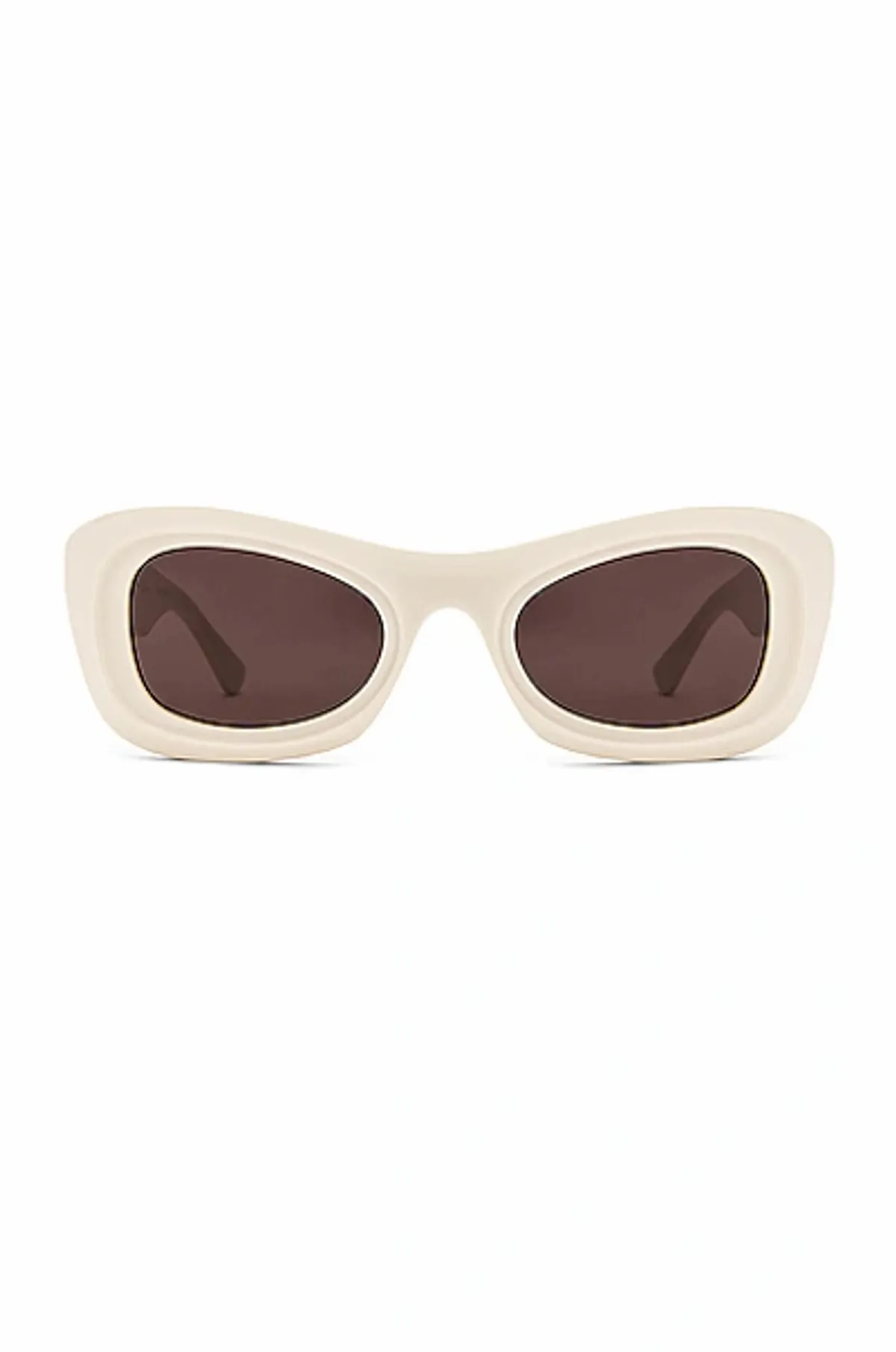 Bottega Veneta Original Femnine Acetate Sunglasses In Shiny Solid Ivory