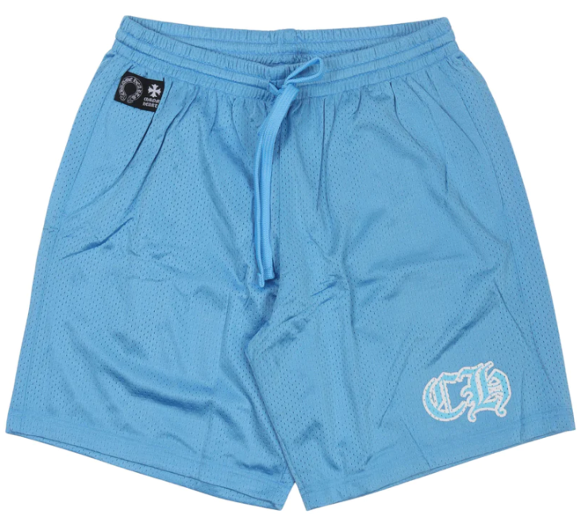 Chrome Hearts Blue Mesh Varsity Shorts