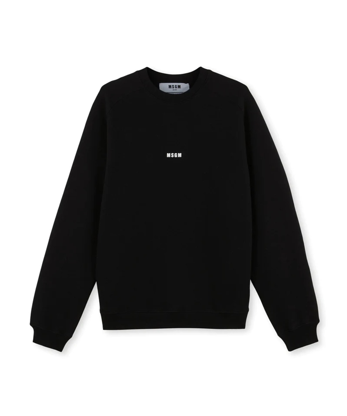 MSGM Micro Logo Crew Neck Cotton Sweatshirt