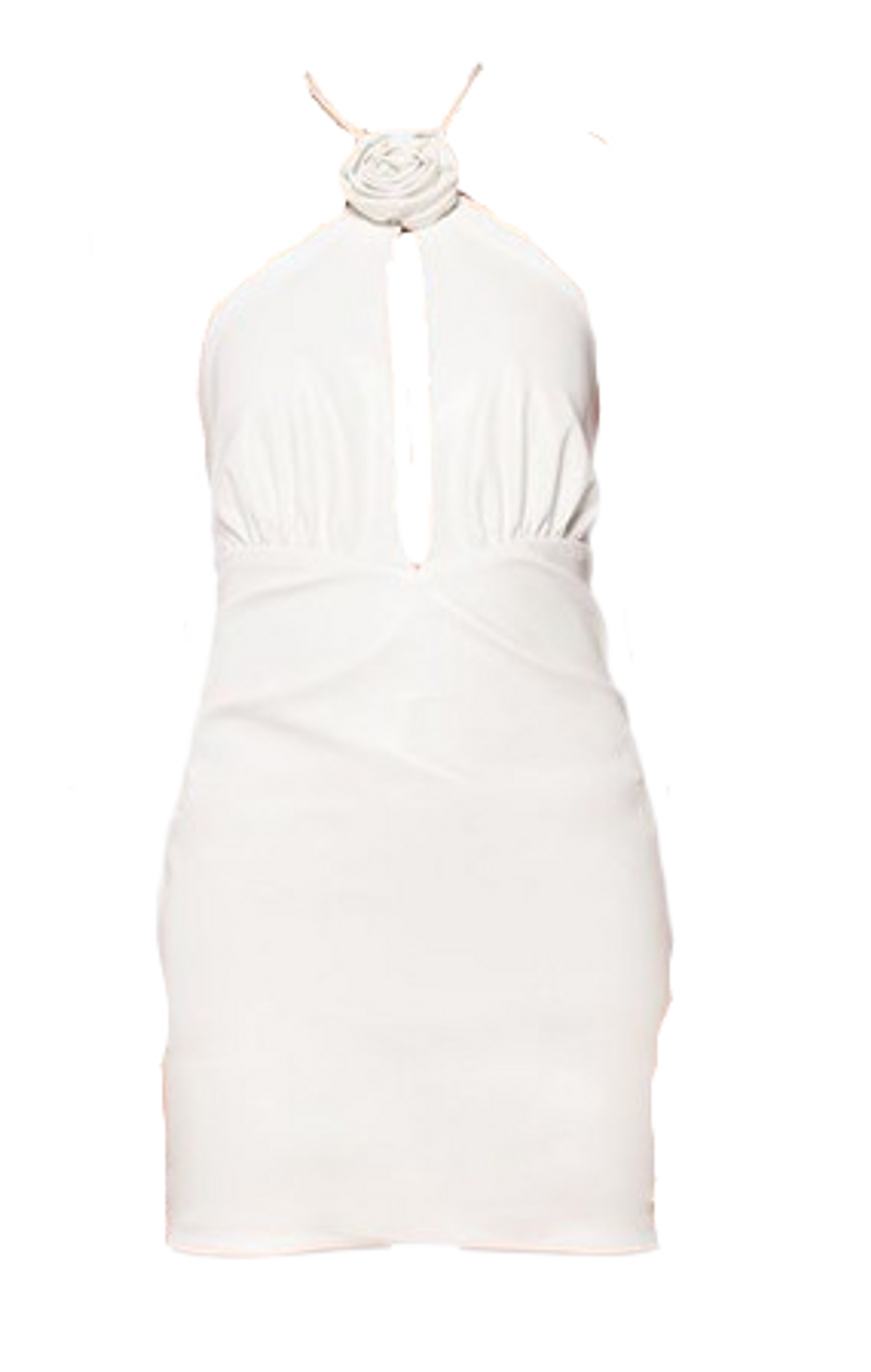 Peekaboo Dress in White