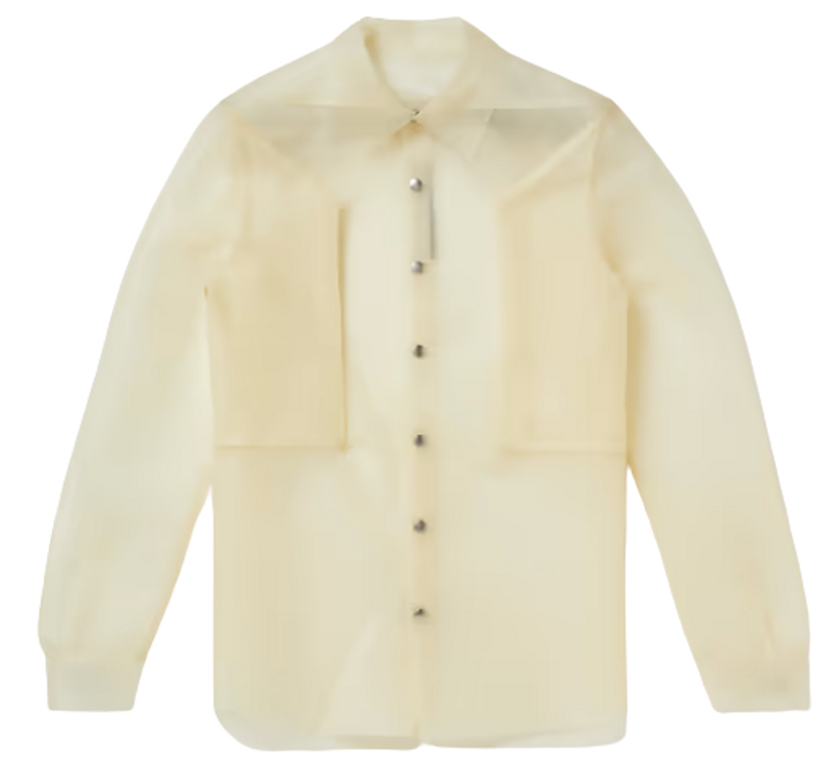 Rick Owens Beige Leather Overshirt