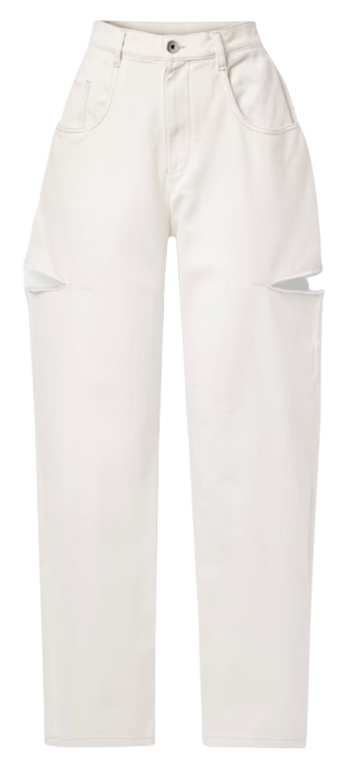 Maison Margiela White High-rise Straight Leg Jeans
