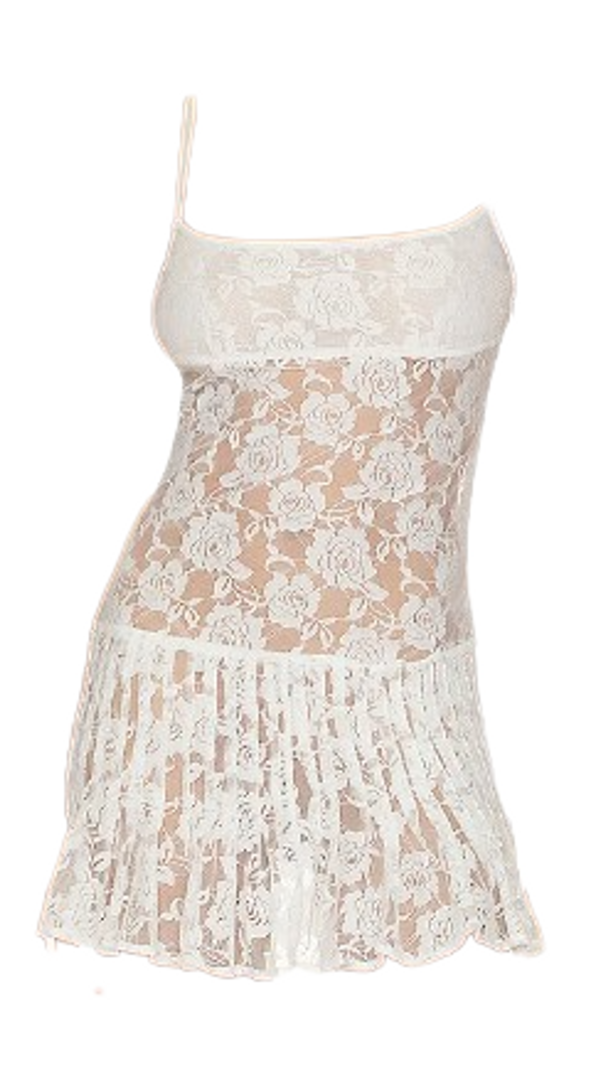 Frankies Bikinis White Carlotta Lace Mini Dress